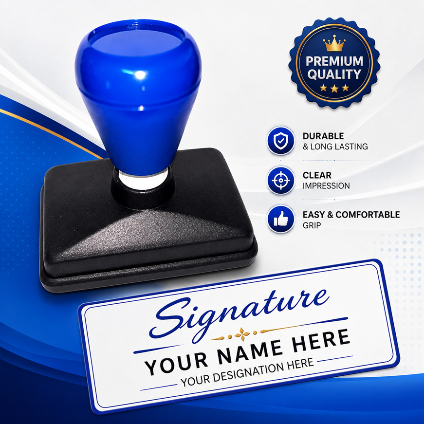 Pre Ink Signature Stamp